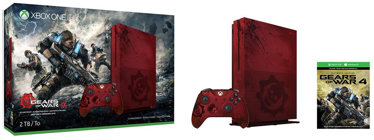 Mira la Xbox One S edición limitada de Gears of War 4