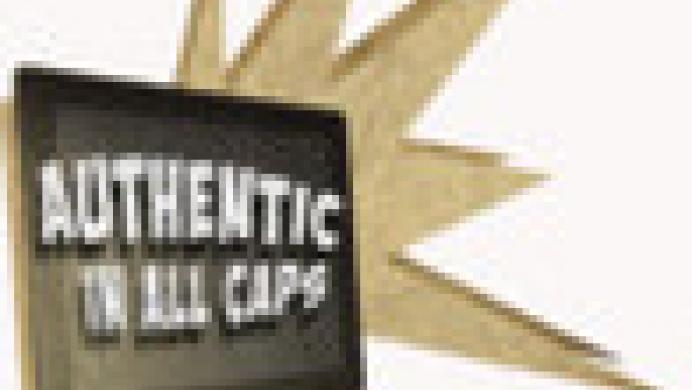 AUTHENTIC IN ALL CAPS