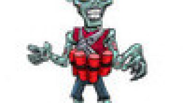 Zombie Pirate Robot Attack