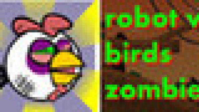 Robot vs Birds Zombies