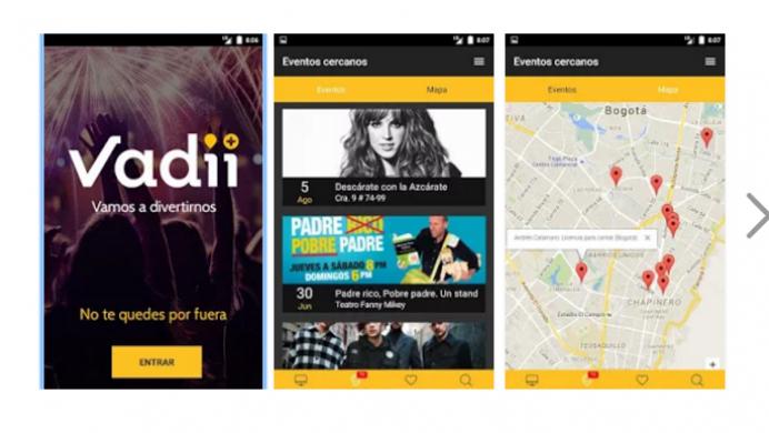 Descarga Vadii, la app para encontrar los mejores eventos en las ciudades de Colombia