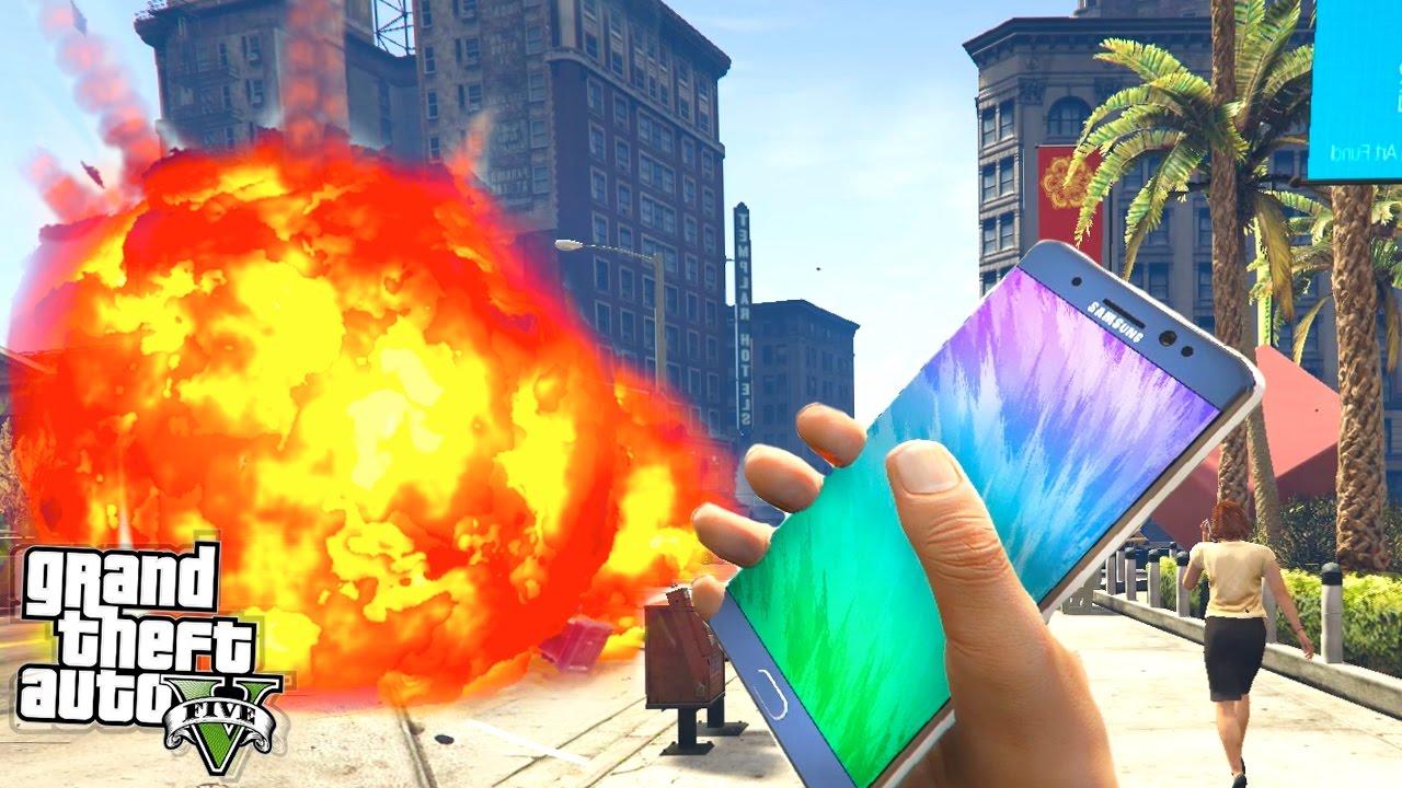 A Samsung no le hizo gracia el mod del Galaxy Note 7 bomba en GTA V