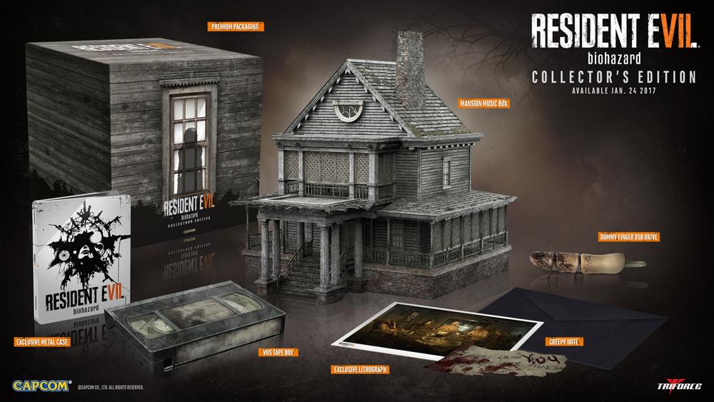 La edición de colección de Resident Evil 7 es terroríficamente hermosa