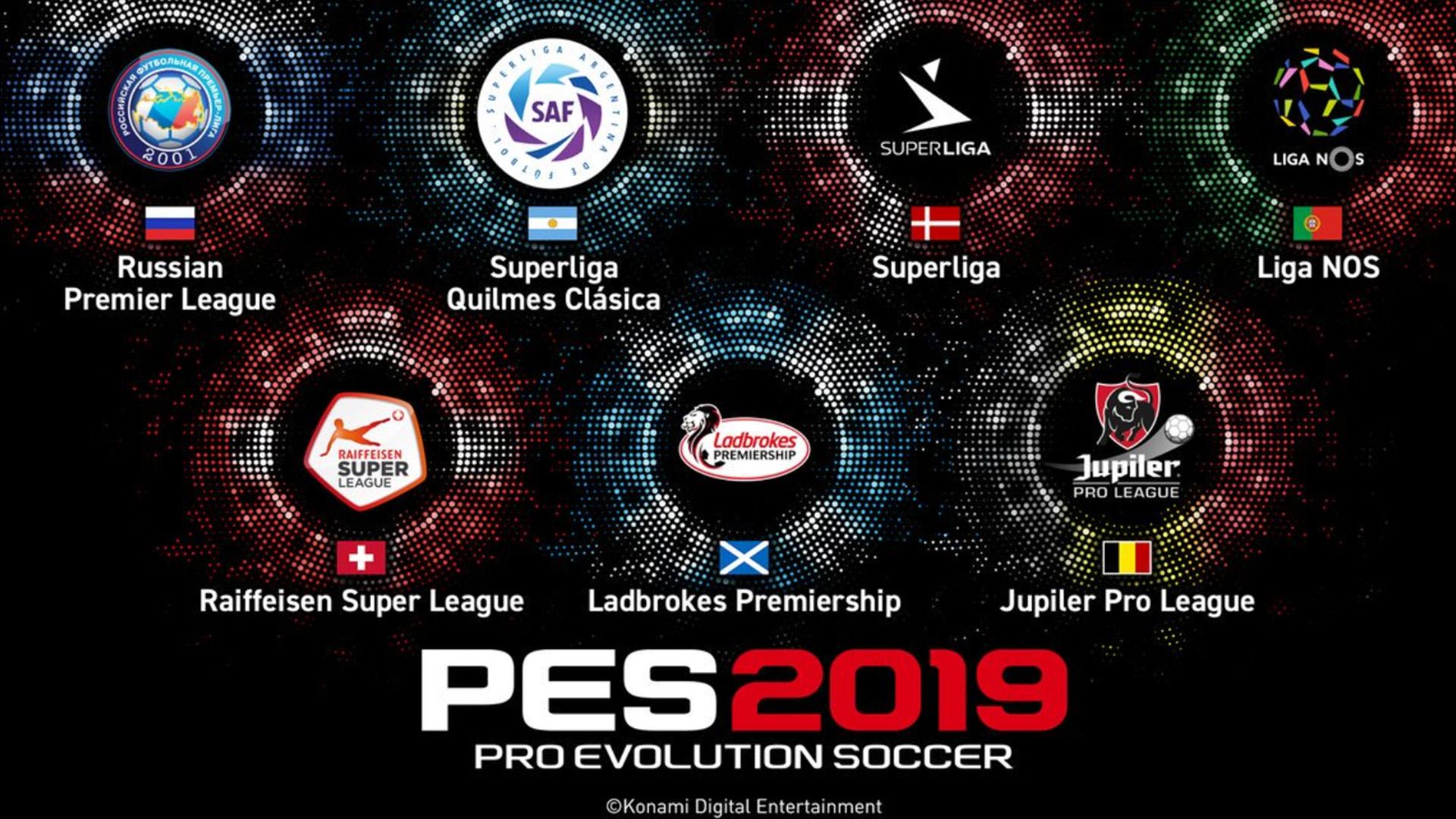  PES 2019 tendrá siete nuevas licencias de ligas que a nadie le importan